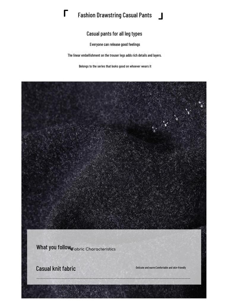 Women's Wool Blend Loose Casual Pants