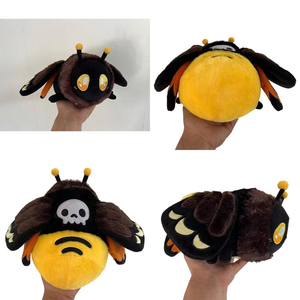 Death's Head Hawkmoth Stuffed Animal 23cm Plush Toy With Feather-like Texture Unique Design