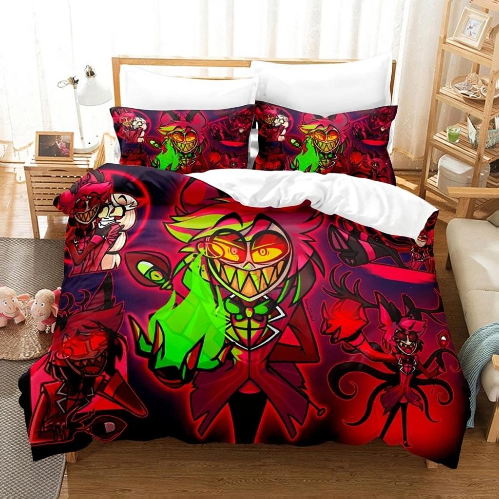 Cartoon Alastor Radio Demon Duvet Cover Set New Soft Microfiber Bedding Set Bedroom Living Room Home Decor Linen All Sizes