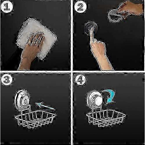 Suction Cup Soap Dish Soap Holder, Super Powerful Suction Cup Made Of Strong Stainless Steel For Shower, Bathroom And Kitchen