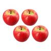 4pcs Artificial-apple Fake Fruit Simulated For Kitchen Home Foods Decorations