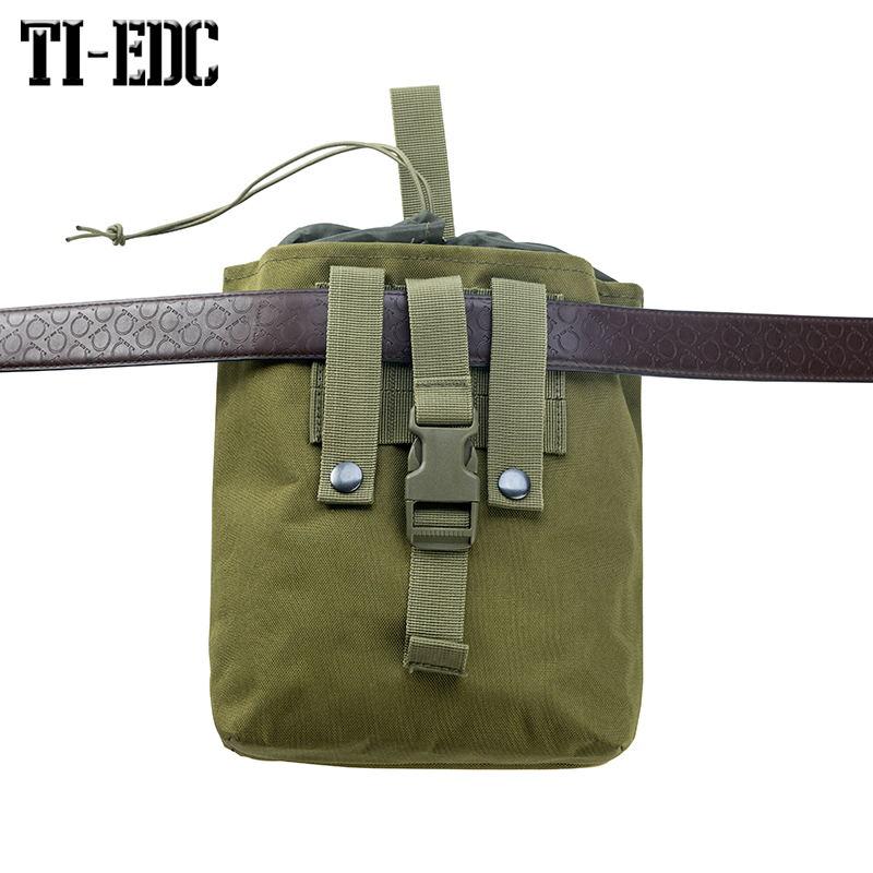 ОТЛИЧНАЯ ELITE Сумка для дампа Molle Сумка для журналов на шнурке Складная сумка для дампа Поясная сумка