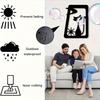 Винтажное металлическое настенное искусство с кошкой Черный железный силуэт Декор для дома В помещении и на улице