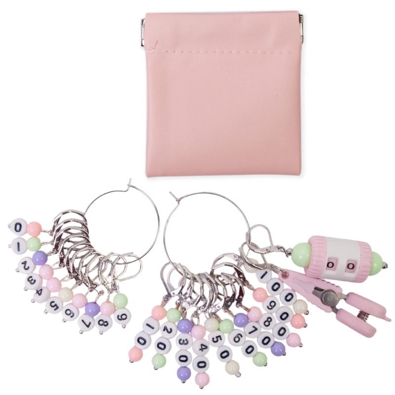 10 шт. Маркер для петель с номером, Шарм-маркер для петель с замком, Маркер для петель для вязания крючком с счетчиком рядов, Ножницы для вязания