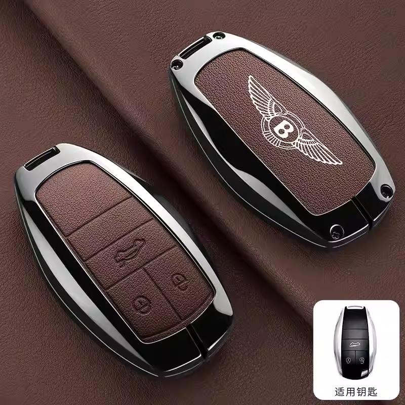 Для Нового Bentley Flying Spur Continental GT Bentayga Mulsanne Автомобильный ЛОГОТИП Чехол для Ключа Автомобиля Чехол для Умного Пульта Держатель для Ключей Сумка Чехол Зажим