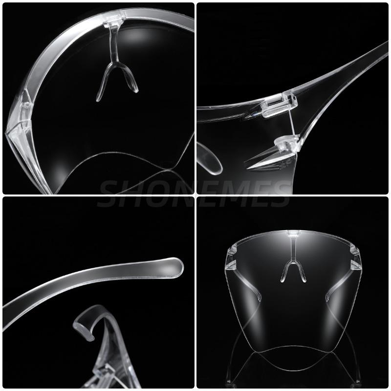 Защитный щиток для лица, защитные очки от пыли, брызг, съемные носоупоры, маска для глаз, спортивные очки для мужчин и женщин