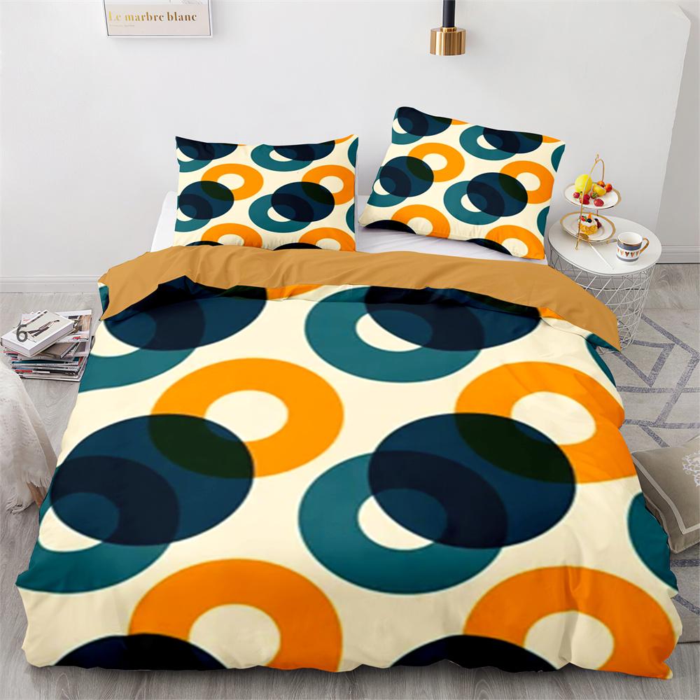 Geometry Graphics Duvet Cover Set King Queen Twin Size For Teens Adults Bedding Set Polyester Comforter Cover With Pillowcase