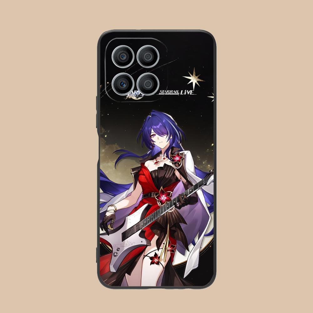 HSR Acheron Матовый ТПУ Чехол для Мобильного Телефона для Honor 90 80 70 60 50 30 20 10 9 8 7 Pro S SE Lite 5G Цветной Печатный Чехол