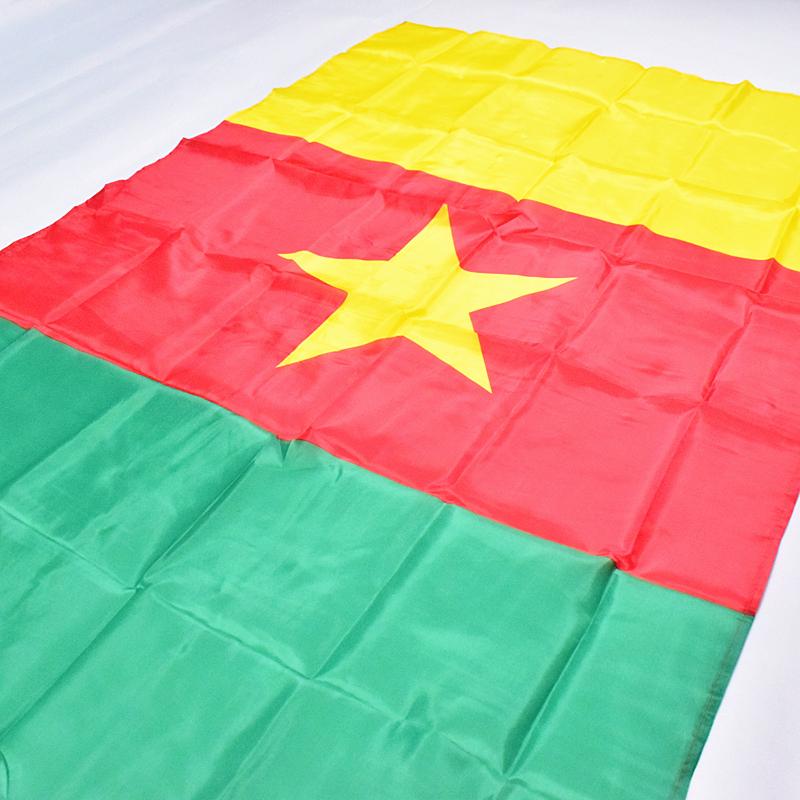 Национальный флаг Камеруна 90*150см 3x5 Футов для митинга Парада вечеринки Вывешивание Домашнее украшение баннер