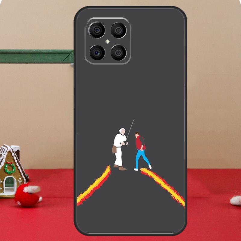 Ретро Назад в Будущее Для Huawei P30 P60 Pro P20 P40 P50 P Smart Z Nova 5T Honor 70 50 X8 X9a Magic 5 Lite Чехол