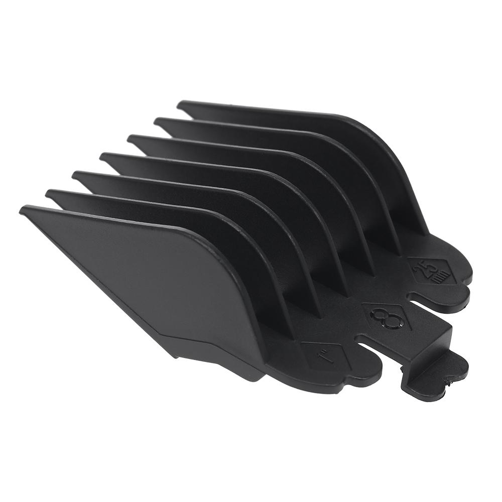 10PCS Hair Clipper Combs Guide Kit Plastic Hair Trimmer Guards Cutting Guard Attachment Kit for WAHL Hair Salon Tools Black