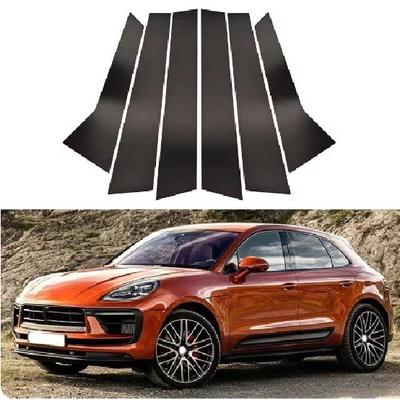 Для Porsche Macan 2014- декорация оконной рамы накладка на центральную стойку двери глянцево-черная