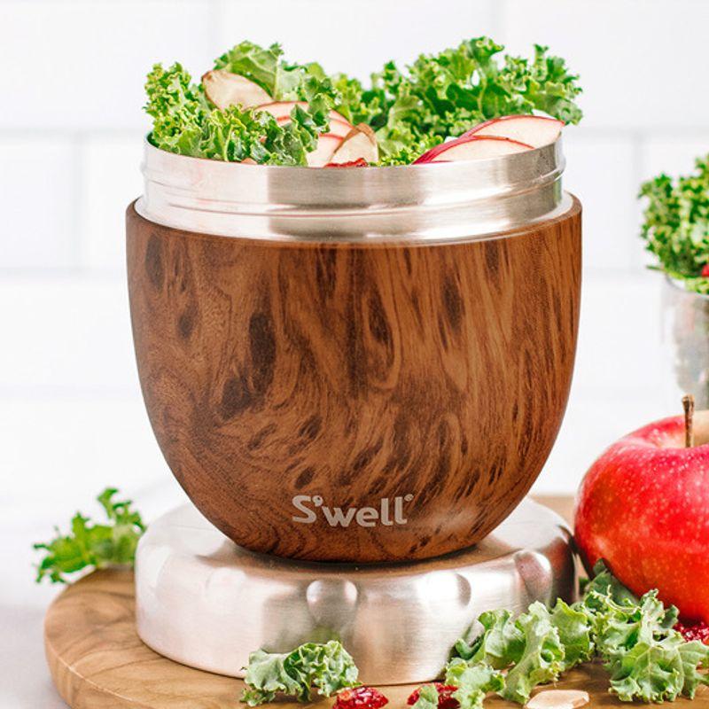 Swell Its Two-in-One Lunch Box 636ml Teakwood