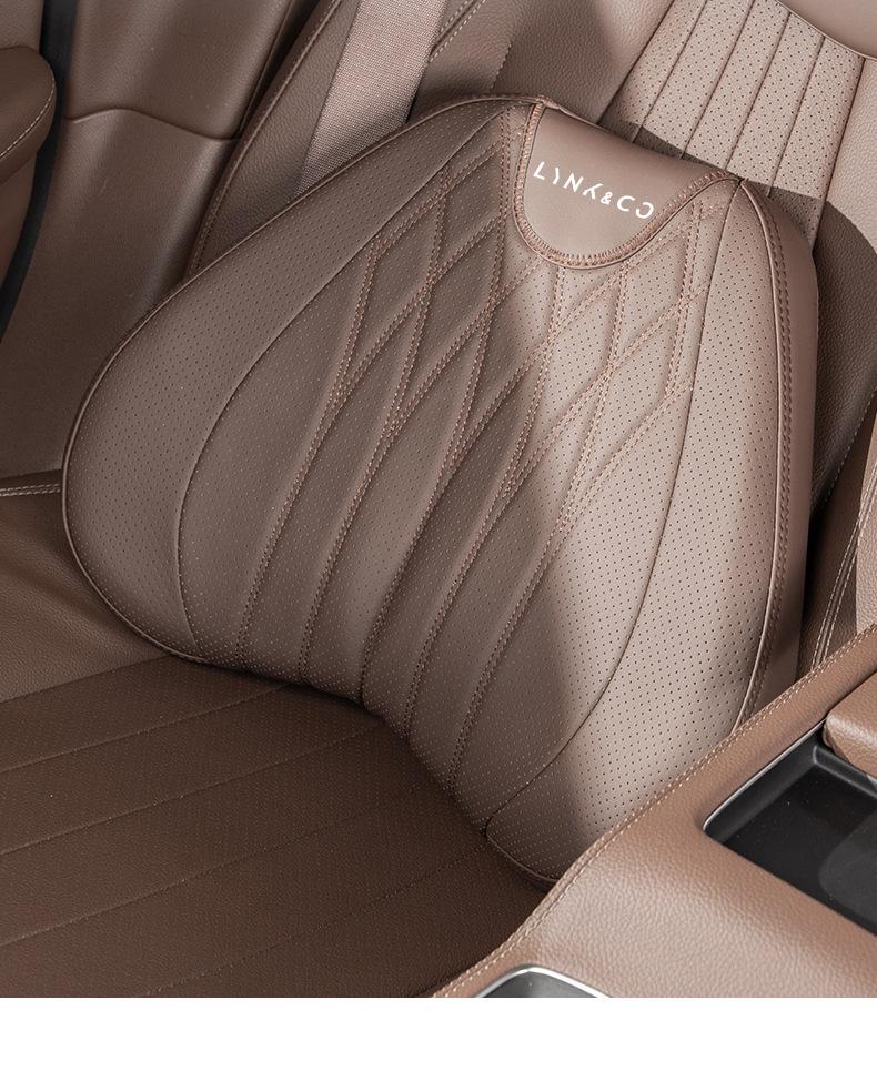 Lynk & Co Car Headrest & Lumbar Support Set for 01/06/07/08/09/10EMP/Z20/900 - Neck & Waist Protection.