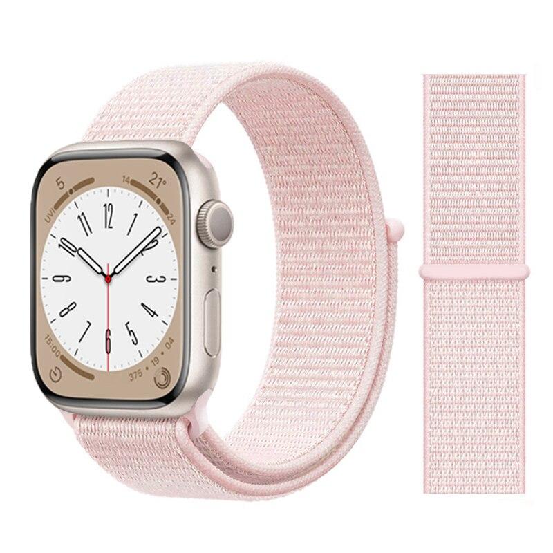 Нейлоновый ремешок-петля для Apple Watch Band 49 мм, 44 мм, 45 мм, 41 мм, 40 мм, 42 мм, 38 мм, браслет Correa iwatch series 3, 4, 5, 6 Se 7, 8, ультра, 49 мм, ремешок