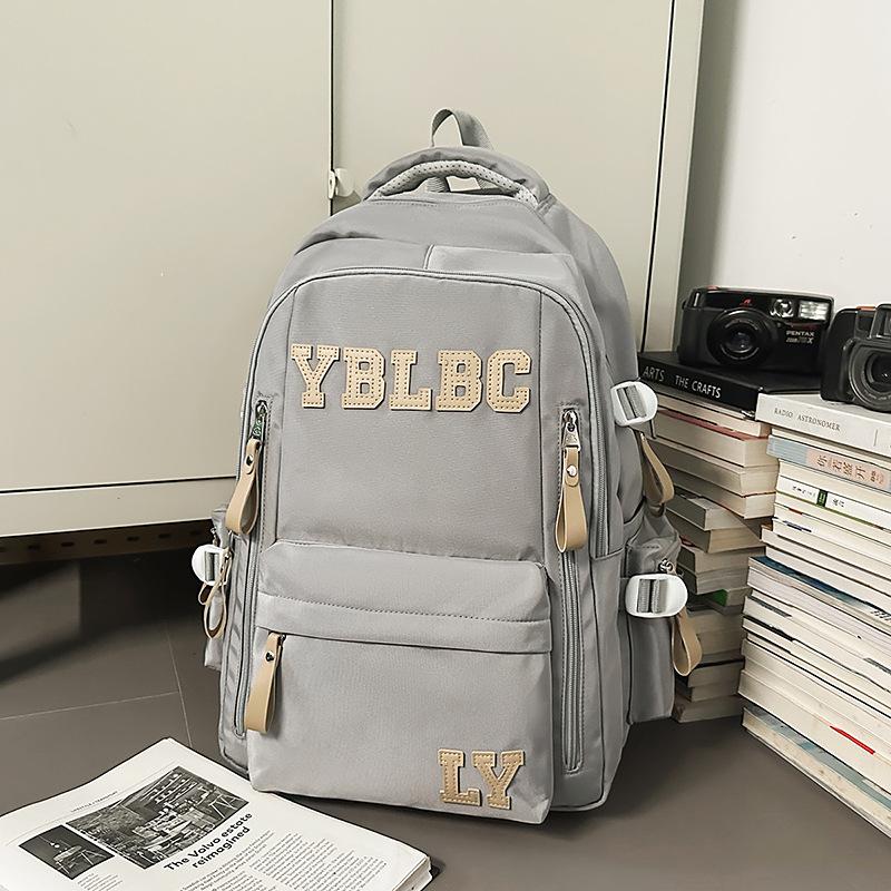 Schoolbag Large Capacity Multi-layer School Bag Junior High School Student Male Female High School Student Backpack Female Burden Reduction Ridge