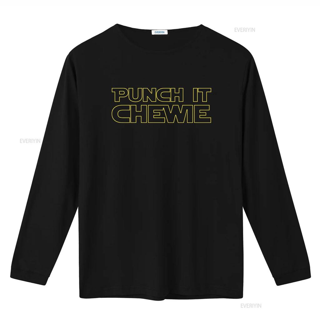 Punch It Chewie Mens Big And Tall T Shirt Funny Novelty Design vintage Washed Versatile Stylish Soft Casual designer clothes