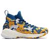 Anta Баскетбольные кроссовки KT4 Thompson Warriors Home Slip с высоким верхом, легкие, нескользящие, мужские, синие, желтые, 11911101-15