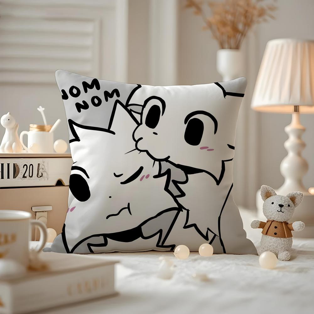 Чехол на подушку с принтом Boykisser Silly Cat, наволочка для подушки на диван в гостиной и декора подушек в спальне