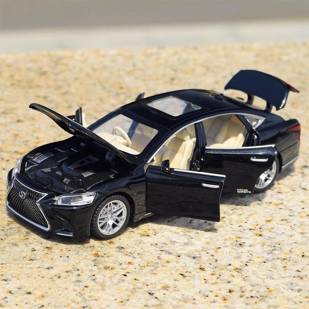 Toyota Lexus LS500H Лимузин Симуляция Литой и Игрушечный Транспорт Звуки и Свет Инерционная Машина 1:32 Подарки из сплава для детей