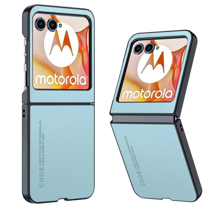 Чехол из гладкой кожи для телефона Motorola Razr Ultra 2025 Razr + 2024 Razr 60 50 Ultra Матовый Противоударный Мягкий Рамка Бампер