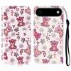 For iPhone 17 Air Case Pattern Leather Wallet Phone Cover with Strap