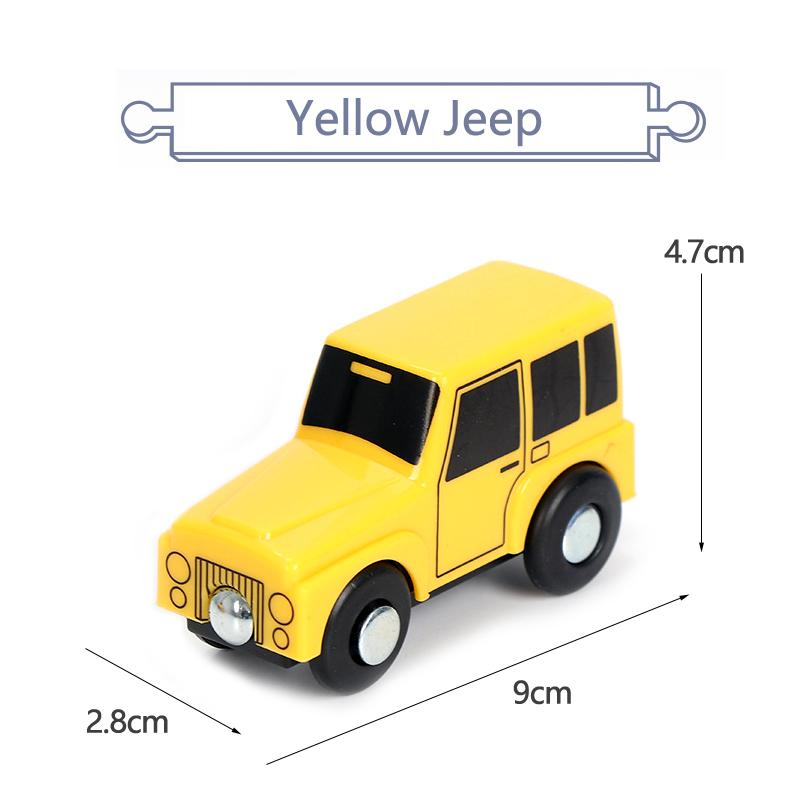 Variety Of Optional Track Magnetic Cars Multi-Purpose Vehicles Compatible Brand Wooden Scene Track Car Toys Children's Gifts