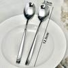 Корейский стиль 304 нержавеющая сталь обеденный набор: Обеденная вилка, Ложка, Суповая ложка