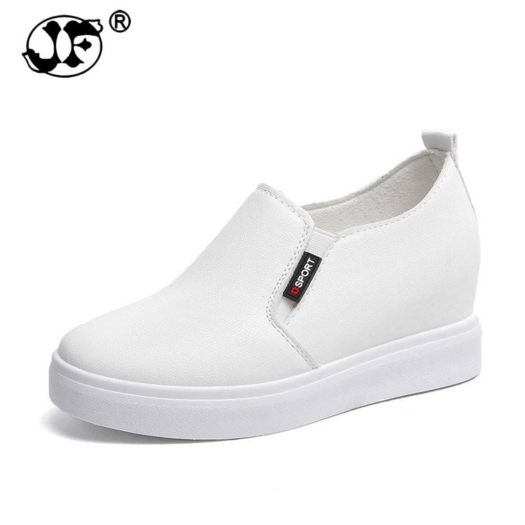 Женская повседневная обувь на высоком каблуке, женские кроссовки на танкетке, обувь для отдыха на платформе, дышащая, увеличивающая объем, обувь 2024