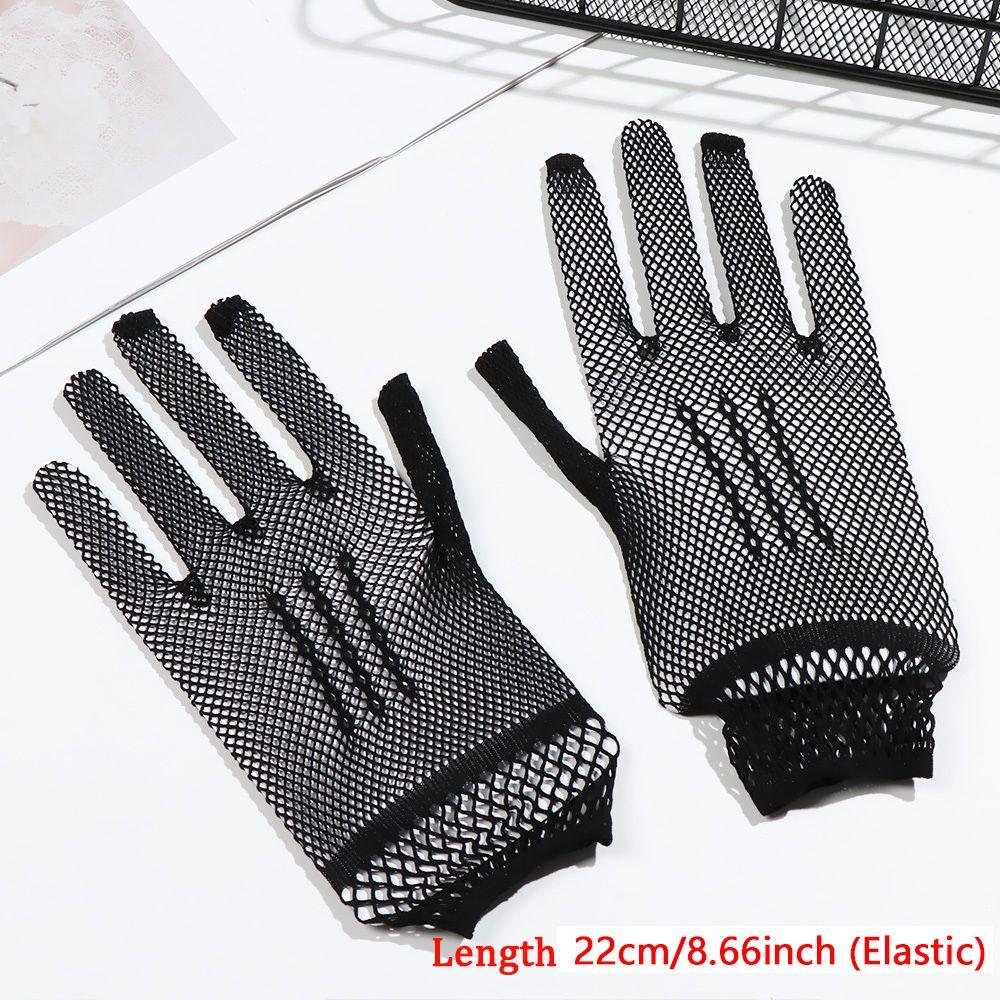 Свадебный вечерний аксессуар Сетчатые перчатки-сетка Защита от УФ-лучей Вождение Митенки для невесты Кружевные пальцы