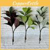 Artificial Brasiliensis Hevea Leaf With Lush Foliage For Photography Prop Decor