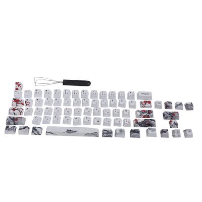 Колпачки клавиш PBT 5-сторонние сублимационные 71 клавиша колпачки для механических оптических клавиатур(английский
