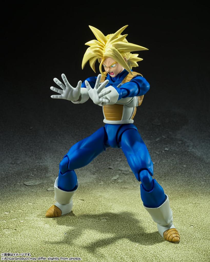 TAMASHII NATIONS Dragon Ball Super Saiyan Trunks Hidden Super Power 140 мм окрашенная подвижная фигурка SHFiguarts - приблизительно. ПВХ и АБС