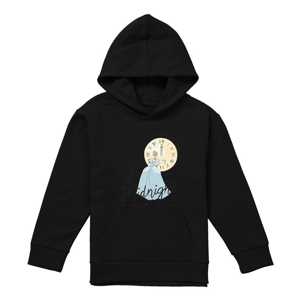 Cinderella Childrens/Kids Here Till Midnight New Years Eve Hoodie