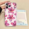 Розово-желтый Цветок Мягкий Чехол для Телефона для iPhone 17 Pro Max 11 Air 13 Pro XR 12 Mini 14 Plus XS Max 7 8 15 16