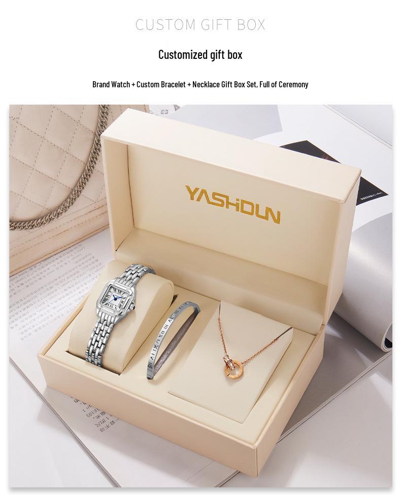 2023 Элегантные Ретро Римские Женские Водонепроницаемые Кварцевые Квадратные Часы