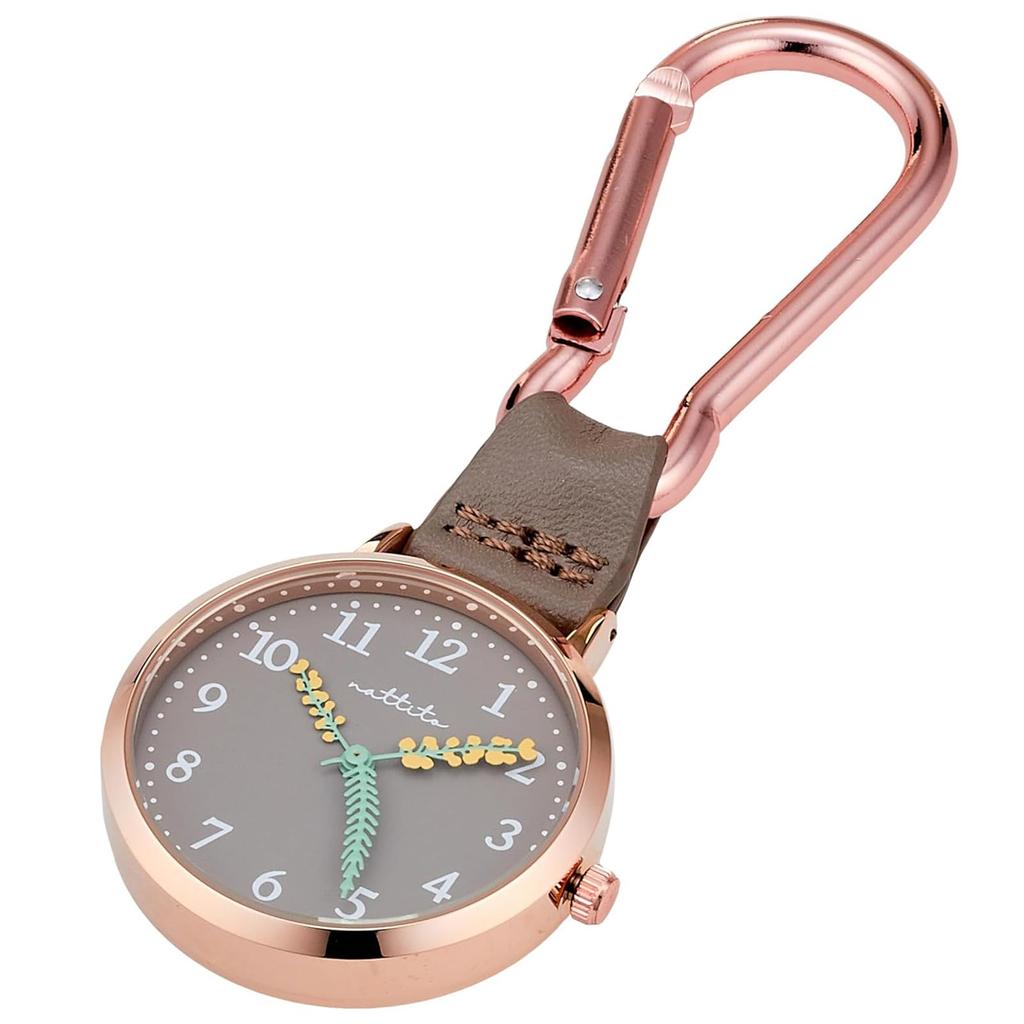 [Fieldwork] Pocket Watch Carabiner Watch Analog Furka Mimosa Gray GY050P-4 Women's