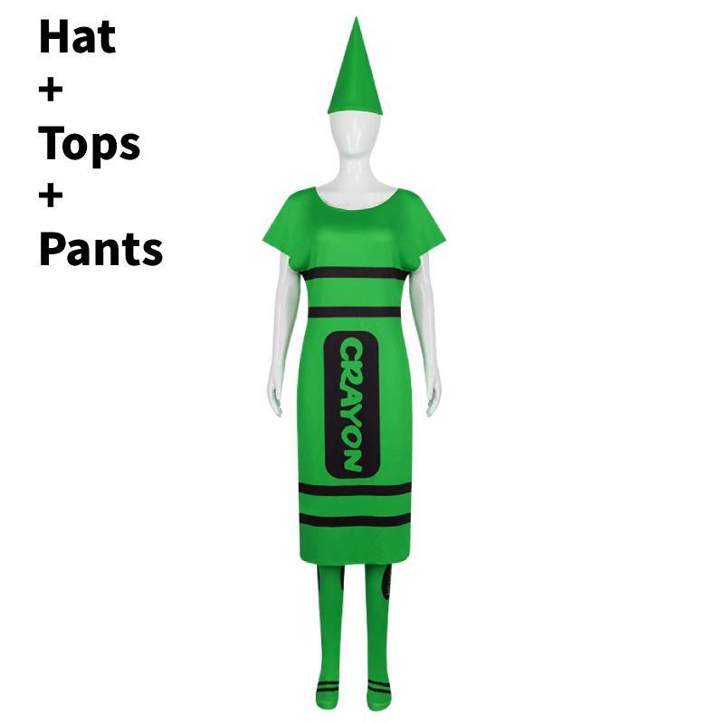 Colored Pencils Cosplay Costume For Adults With Polyester Fabric For Halloween Parties