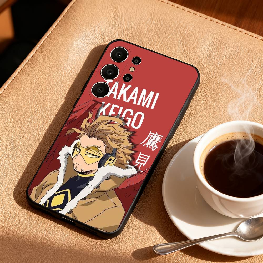 Чехол для телефона Hawks BNHA M-MHA для Samsung S26,S25,24,23,22,30,21,10,9,Ultra,Plus,Lite,FE Мягкий черный чехол