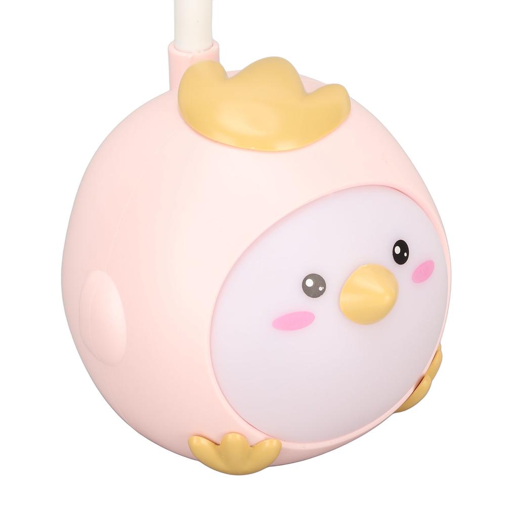 LED Desk Lamp USB Charging Eye Flexible Color Night Light with Cute Chicken Base