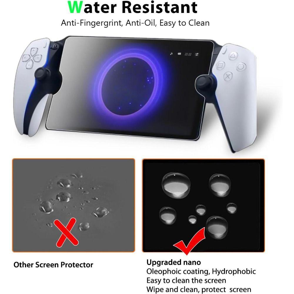 2шт HD Защитная пленка для портативной консоли из закаленного стекла для Sony PlayStation Portal