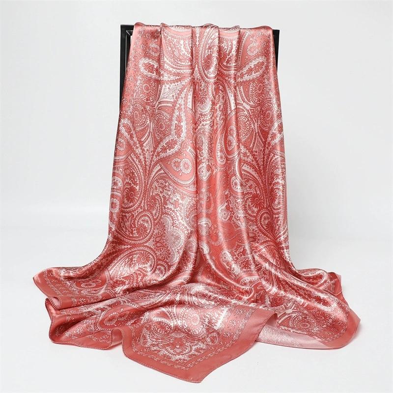 90СМ Женская Мода Квадратная Леди Шаль Красочный Кружевной Шарф Женские Шали с Кистями Шарфы Весна Лето Фото Реквизит Аксессуары