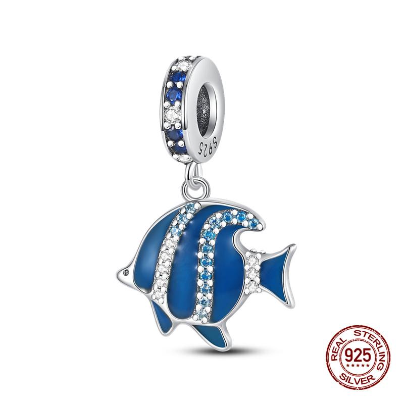 New In Original Charm Copper Ocean Series Sea Turtles Charms Beads Fit 3Mm Original Bracelet For Women Diy Fine Jewelry Gift