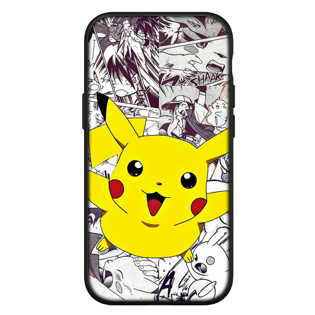 Чехол для iPhone 16 15 Xiaomi Redmi Note 14 13 12 11 Pro Max X 8 9 16e Samsung Galaxy S25 S24 S23 Moto OPPO Huawei Eevee Pokemon Pikachu Чехол для телефона
