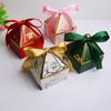 50 Pcs Gem Tower Bronzing Candy Dragee Cake Box Wedding Card Box Decoration Gift Box Packing Box Wedding Party Supplies MIT