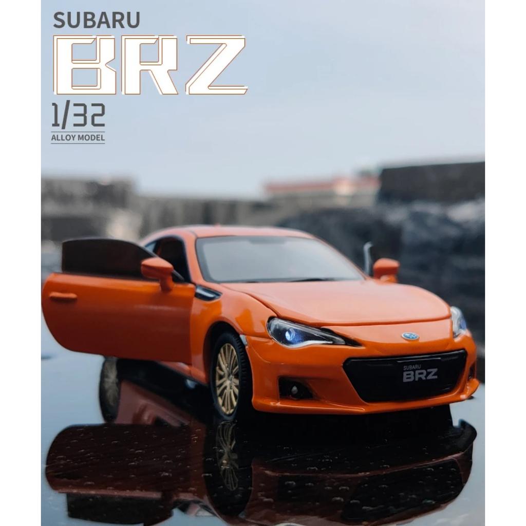 1/32 Модель спортивного автомобиля Subaru BRZ из сплава, Литой металлический игрушечный симулятор, Звук, Свет, Коллекционная серия, Подарок для детей