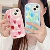 Cute Silicone Case for Tecno Spark 10C Xiaomi Redmi Note 12 11 iPhone 15 14 13 Samsung A54 A34 Funda Painted Cartoon Tulip Heart Cover Soft TPU Bumper