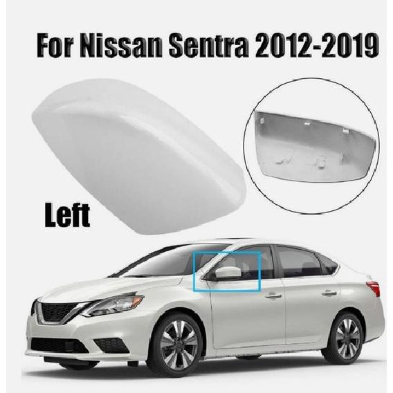 Белый колпак крышки зеркала заднего вида с левой стороны для Nissan-Sentra 2012-