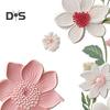 Цветочный ПВХ самоклеящийся водонепроницаемый настенный декор для выключателя света и розетки