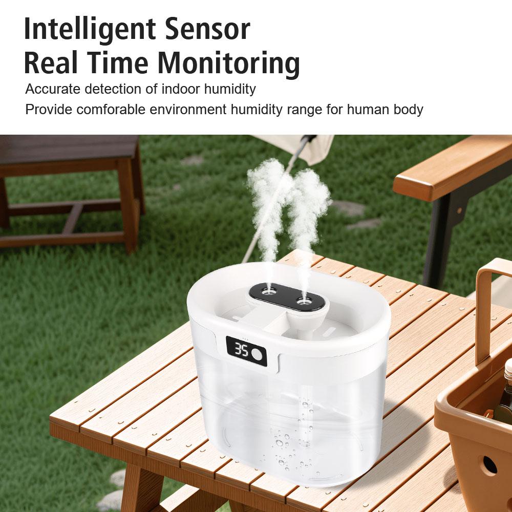 Дисплей влажности 1500 мл универсальный увлажнитель воздуха бытовой спальни офис настольный портативный два порта распылитель воды добавка